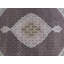 Tapis noir unique de 7 pi 11 po x 7 pi 11 po