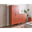 4 Drawer Chest Andreita Metal Golden Brown