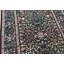 Wool Oriental Area Rug in Black/Burgundy/Pink