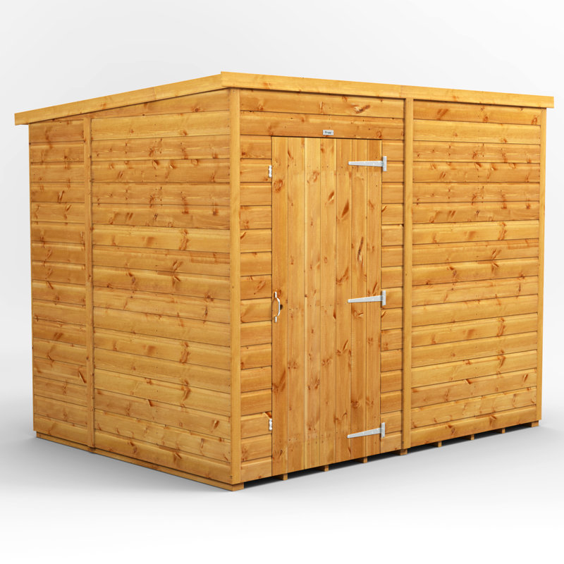 Powersheds 10 x 4ft Timber Tongue & Groove Windowless Pent Garden Shed
