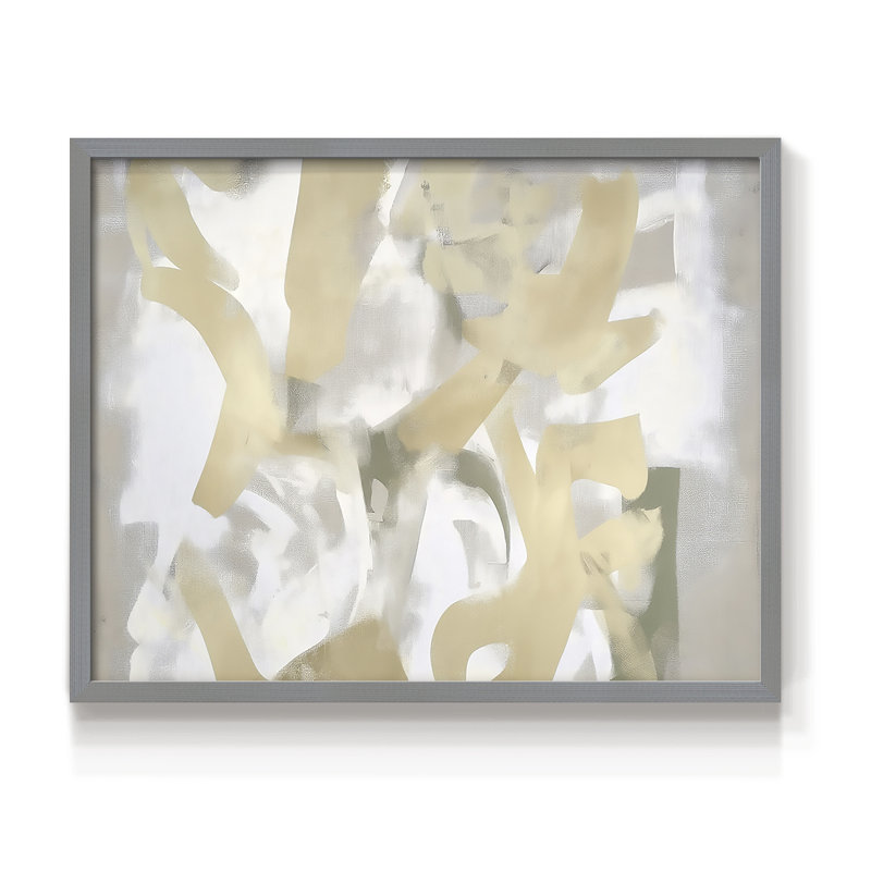 Abstrait, série XLIX, reproduction encadrée, H 22 po x l 28 po, Gris