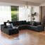 Canapé modulaire en U de 132 po pour 5 personnes Koli, velours côtelé gris, faisant face à droite-1848866077-1848866079