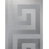 Versace Greek Key Silver Gray Vinyl Wallpaper