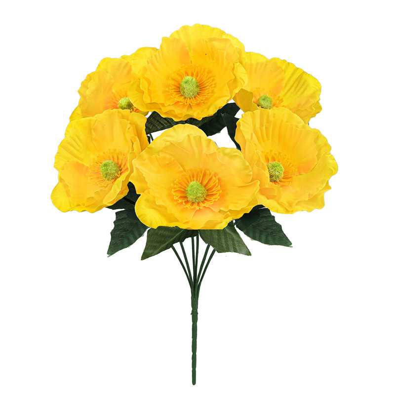 Buisson de pavot artificiel, Jaune