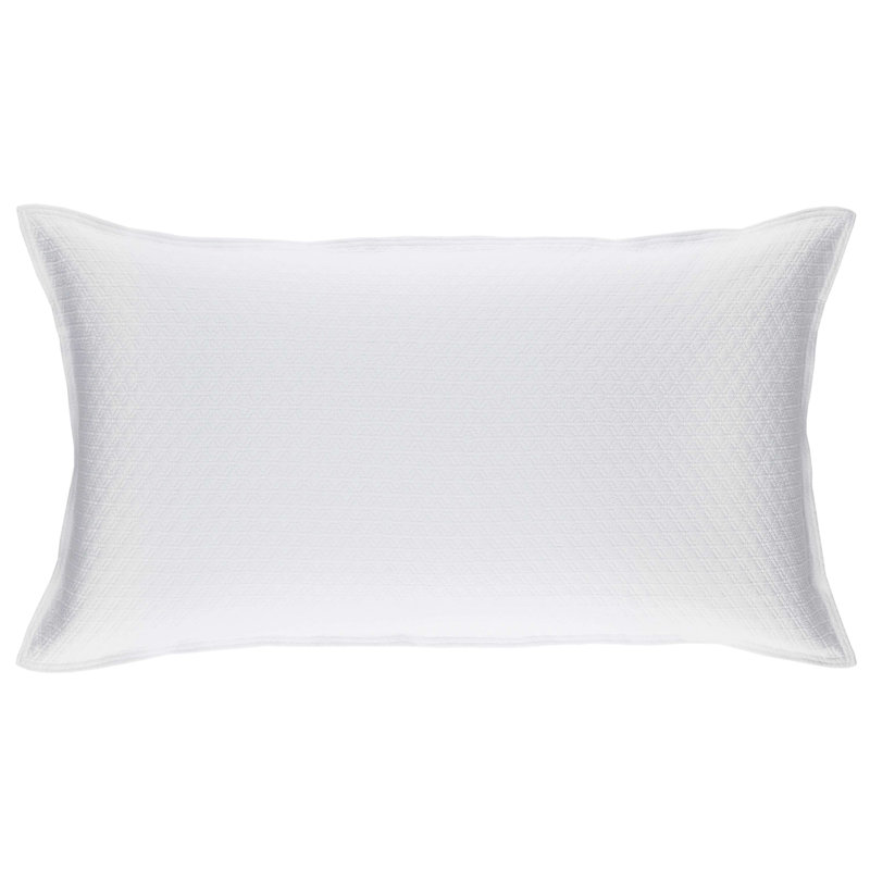 Diamond Matelasse Sham, King, White