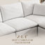 Canapé modulaire à compression sans nuage de 137 po Kreyton, canapé modulaire sans assemblage en chenille-934975213