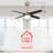 48'' Nova 4 Blades LED Smart Standard Ceiling Fan with Wall Control and Light Kit Included-874112749