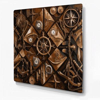Art mural noir, pièces de bateau nautique