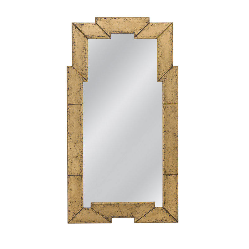 Metouro Art Deco Floor Mirror with Antique Gold Gilded Frame – Elegant