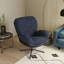 Chaise de bureau pivotante à 360 °, chaise moderne avec base en métal-279080848
