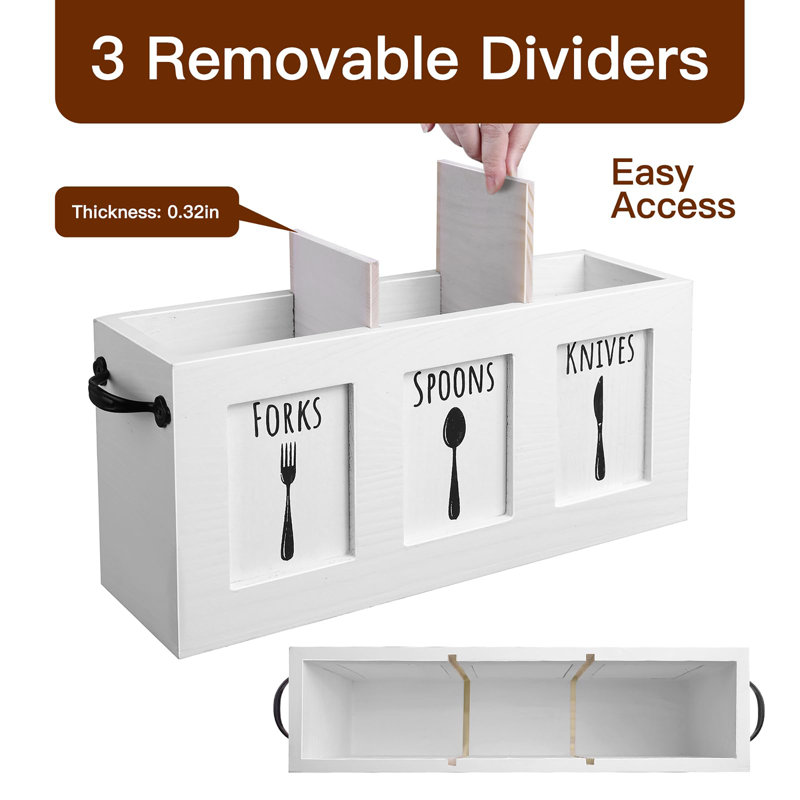 Wood Flatware Organizer