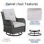 Chaise berçante en osier avec coussins Schutt-925171962