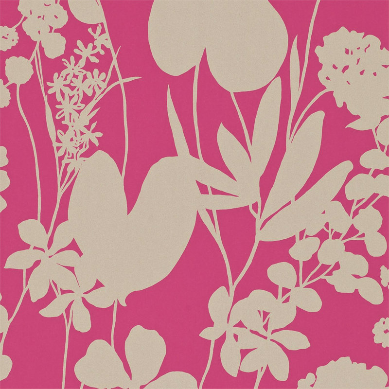 Nalina 10.05m x 52cm Wallpaper Roll, Flamingo