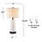 Ginder 23" Ceramics Table Lamp Set with Touch Control, USB Ports