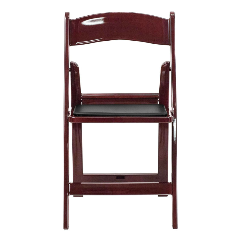 Stackable Seats,4-Pack, Red Mahogany