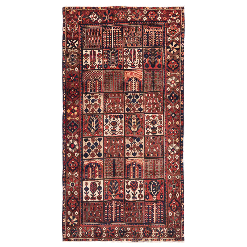 Tapis rouge rétro Kayseri 5 pi 3 po x 10 pi 5 po