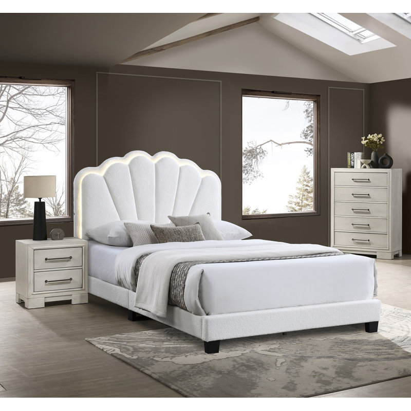 Ensemble de chambre à coucher 3 pièces, Blanc