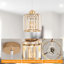  15CM Round Crystal Shade Chandelier
