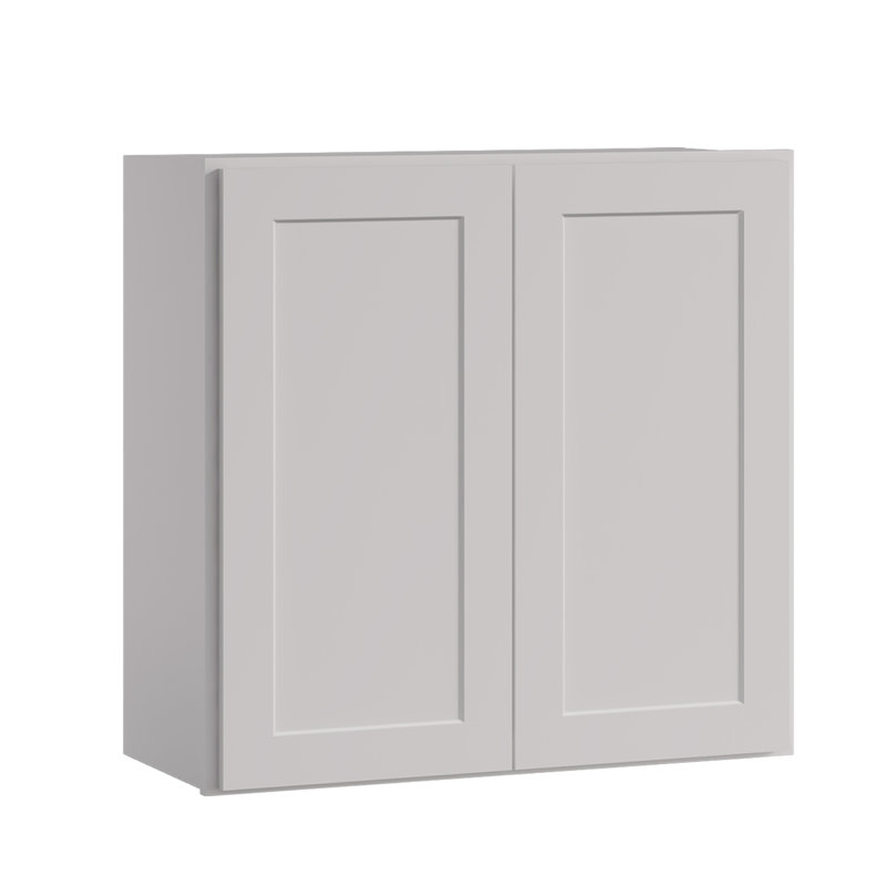 Armoire de cuisine 33 po x l 36 po x H 36 po x P 12 po avec tablettes réglables, L 33 po x H 36 po x P 12 po, Shaker Dove