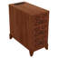 Table de bout avec 3 tiroirs, table de coin avec 2 tablettes ouvertes, table d'appoint haute pour chambre à coucher et coin