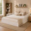 Lit de jour extensible simple à très grand avec lit gigogne, 2 tiroirs de rangement et garde-corps Harlow-133589221