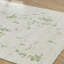 Tapis blanc / crème / vert à poils longs en laine Cloudscape-105793017