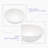 Hewei 13'' White Ceramic Circular Vessel Bathroom Sink