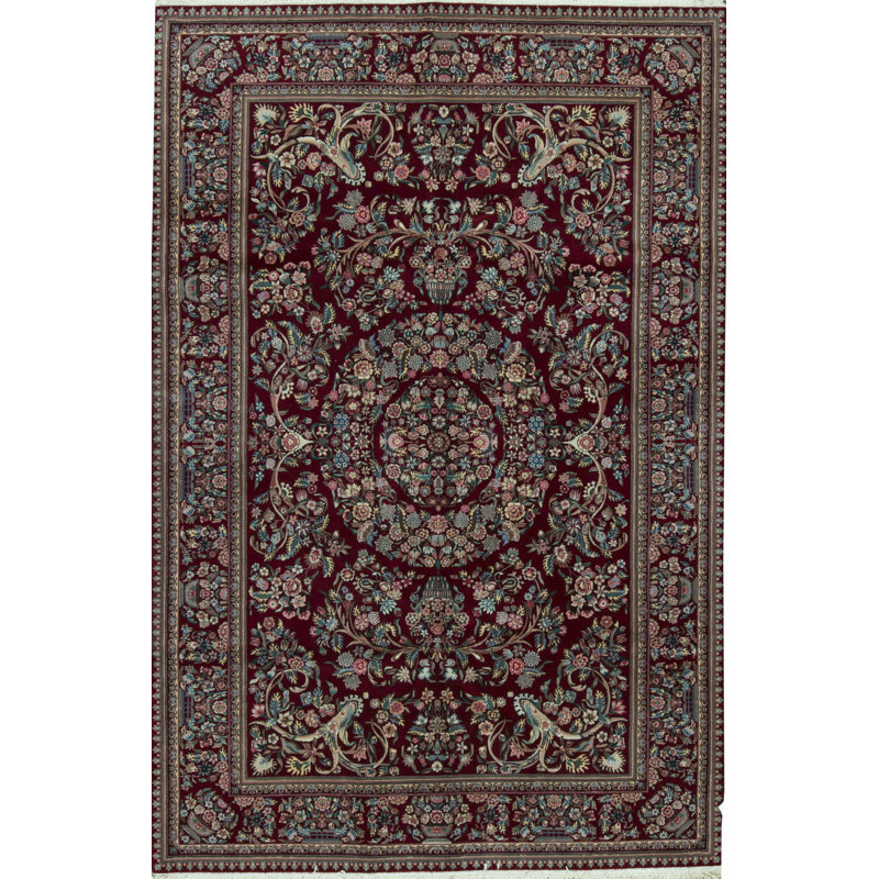 Shah Wool Oriental Area Rug in Red/Blue