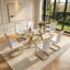 Ensemble de salle à manger 7 pièces Modern Glam-482396040-477647838