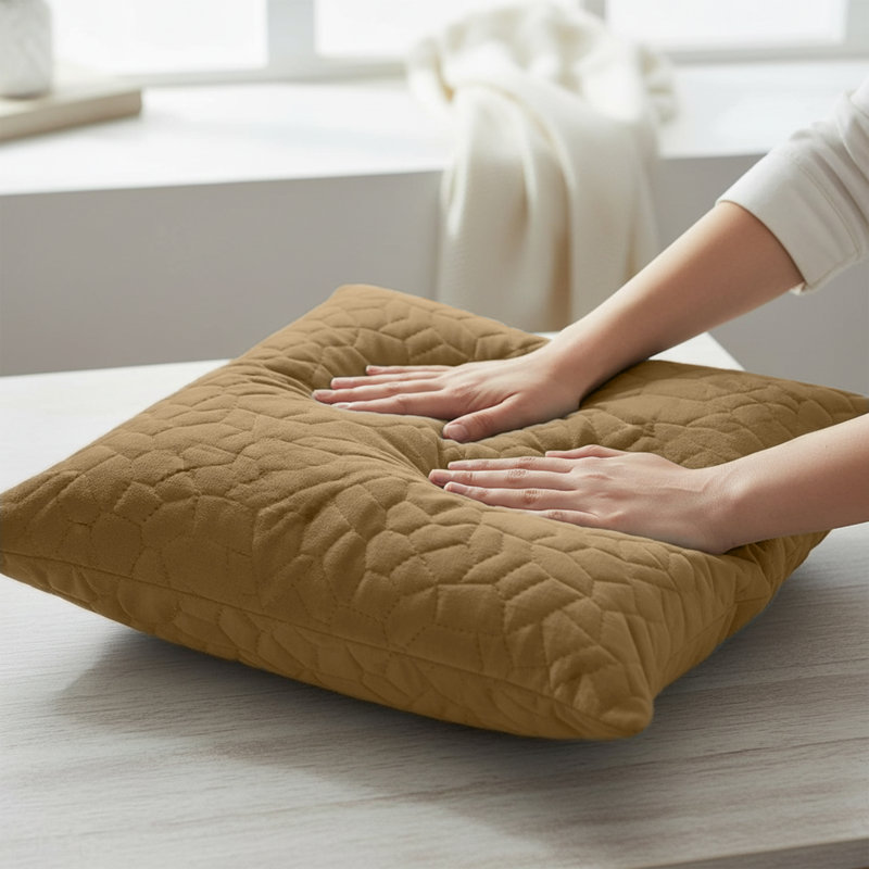 Pebble Cushion Cover-(Pack of 4), Rust
