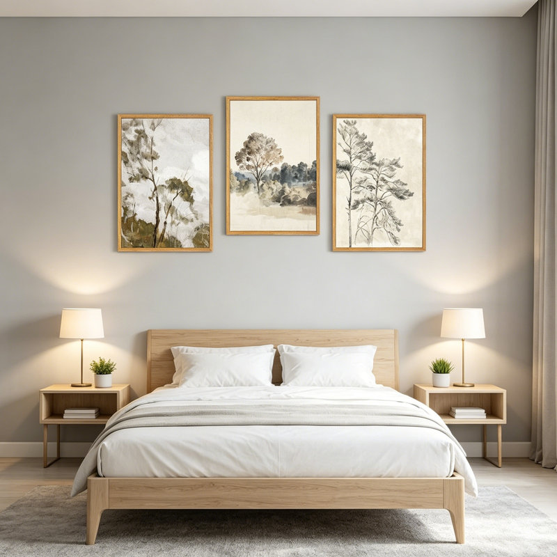 3 Piece Floater Frame Print Set on Canvas