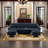 Bethanne 3 - Piece Upholstered Convertible Sectional Sofa Couch with Ottoman-1135447892