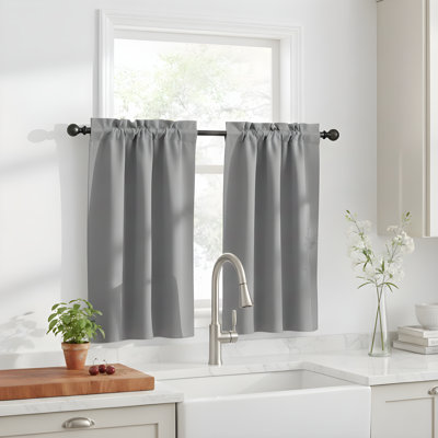 Polyester Blackout Rod Pocket Valance