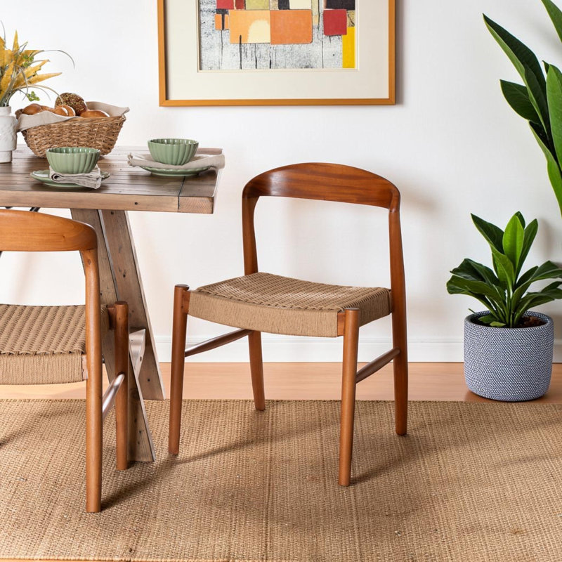 Chaise de salle à manger en papier tissé Milly