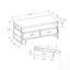 Meuble télé moderne en stratifié avec cadre en métal, tiroirs de rangement et tablettes ouvertes pour le salon ou la chambre à coucher-1744897841