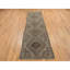 2'9"x12'8" Brown Washed Out Afghan Balooch Wool Hand Knotted Runner Rug G87963