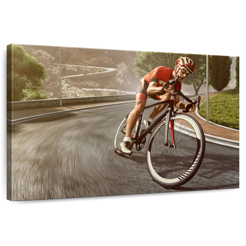Cyclisme sur route sinueux Sireci, H 32 po x l 48 po