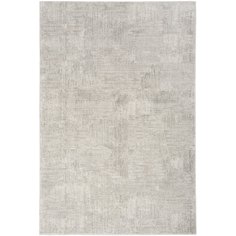 Calvin Klein Irradiant Silver Rug, Rectangle 119 x 180cm