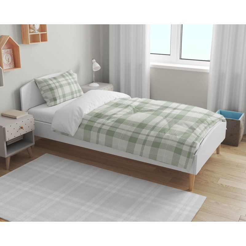Ensemble d'édredon léger Gen Plaid, Vert