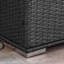 Panier de rangement extérieur en fer gris, 33,53 po Profondeur x largeur: 24,54 po, choix de patio avec cadre solide, nécessaire