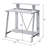 Nypho Antique White& Black Finish Writing Desk-156645371