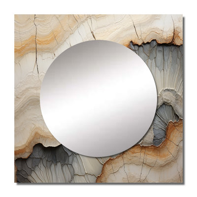 Lanetra - Stone Geode Square Mirror Wall Decor For Bedroom