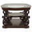 2-Shelf Glass Top Coffee Table
