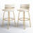 Laurenzio Swivel Upholstered Counter Stool with Metal Frame-89129275-89678224