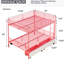 Lit superposé en métal rose avec charge, design, espace de rangement, sans sommier, peut être divisé en 2 lits simples, configuration de chambre à coucher moderne avec style, espace, divisibles