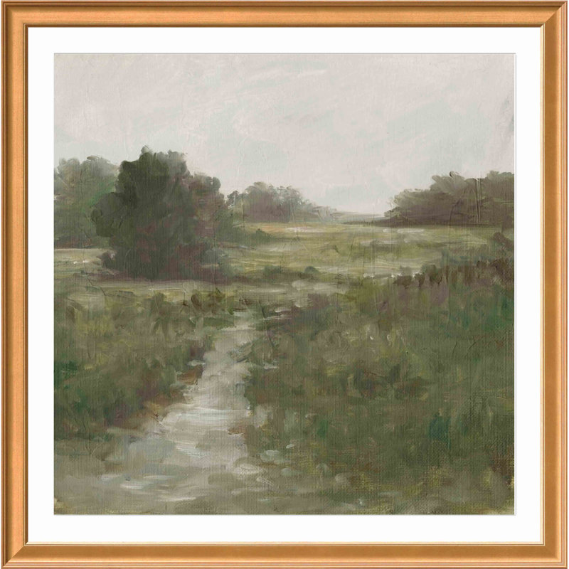 Tranquil Fen I by Ethan Harper, Antiqued Gold, 36.86" H x 36.86" W x 0.85" D