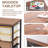 Utility Cart with 5 Drawers,Storage Drawer Cart with Wooden Tabletop and Lockable Wheels,5-Tier Rolling Utility Cart on Wheels-113389636