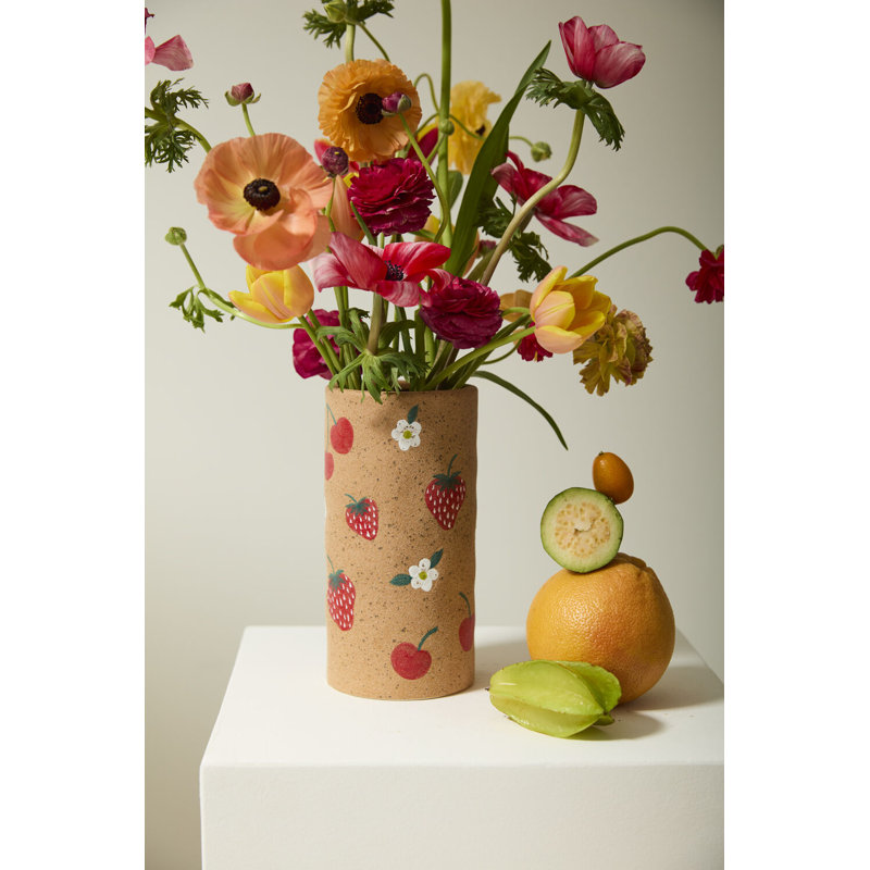 Grand vase en cerisier