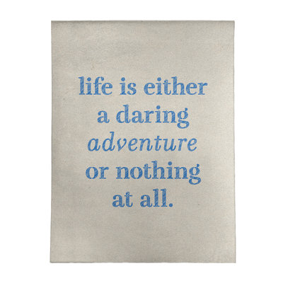 Tapis en poly-citation "life life"