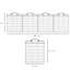 112cm H x 365cm W Steel Fence Panels Included